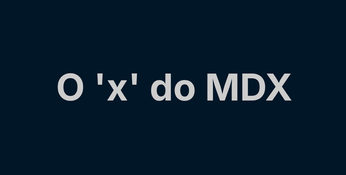 O X do MDX